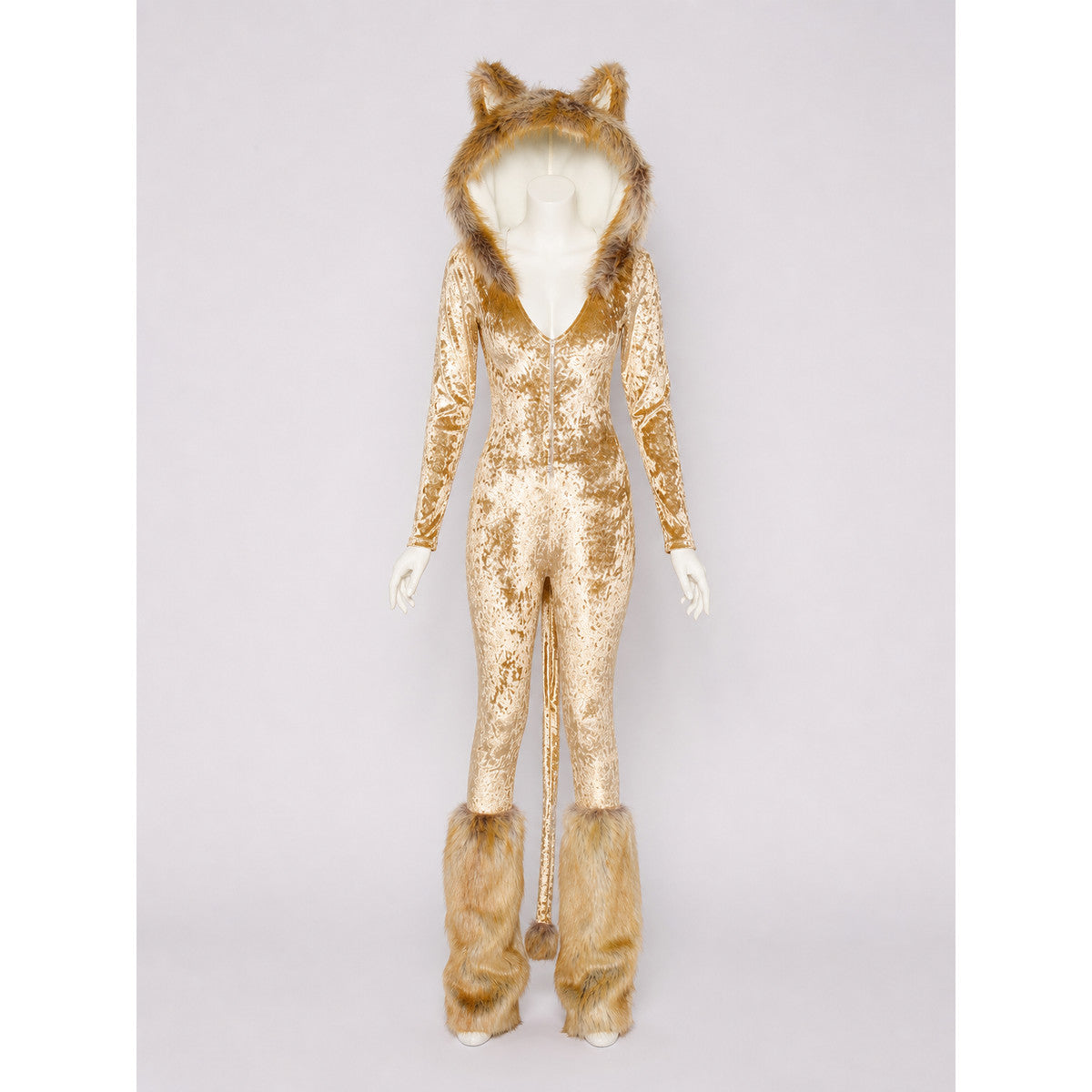Fox Hooded Jumpsuit Costume for Cosplay
