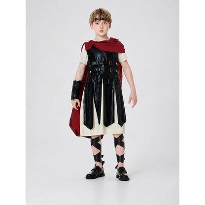 Retro Palace-Style Costume with Dress and Cape