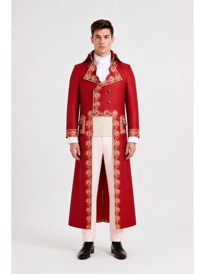 Napoleon Cosplay Costume, Red Set main product view
