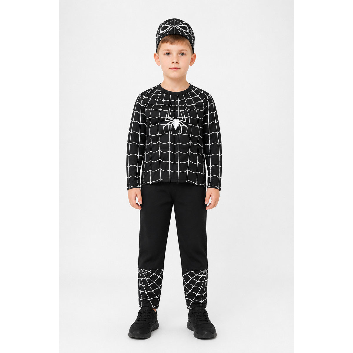 Children's Spider-Man costume with mask and pants main product view