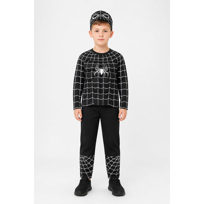 Children's Spider-Man costume with mask and pants main product view