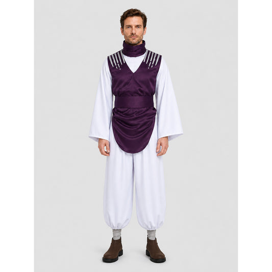 Jujutsu Kaisen Choso Cosplay Costume, Purple Vest and Pants on-model view