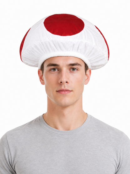 Red and White Mushroom Costume Hat