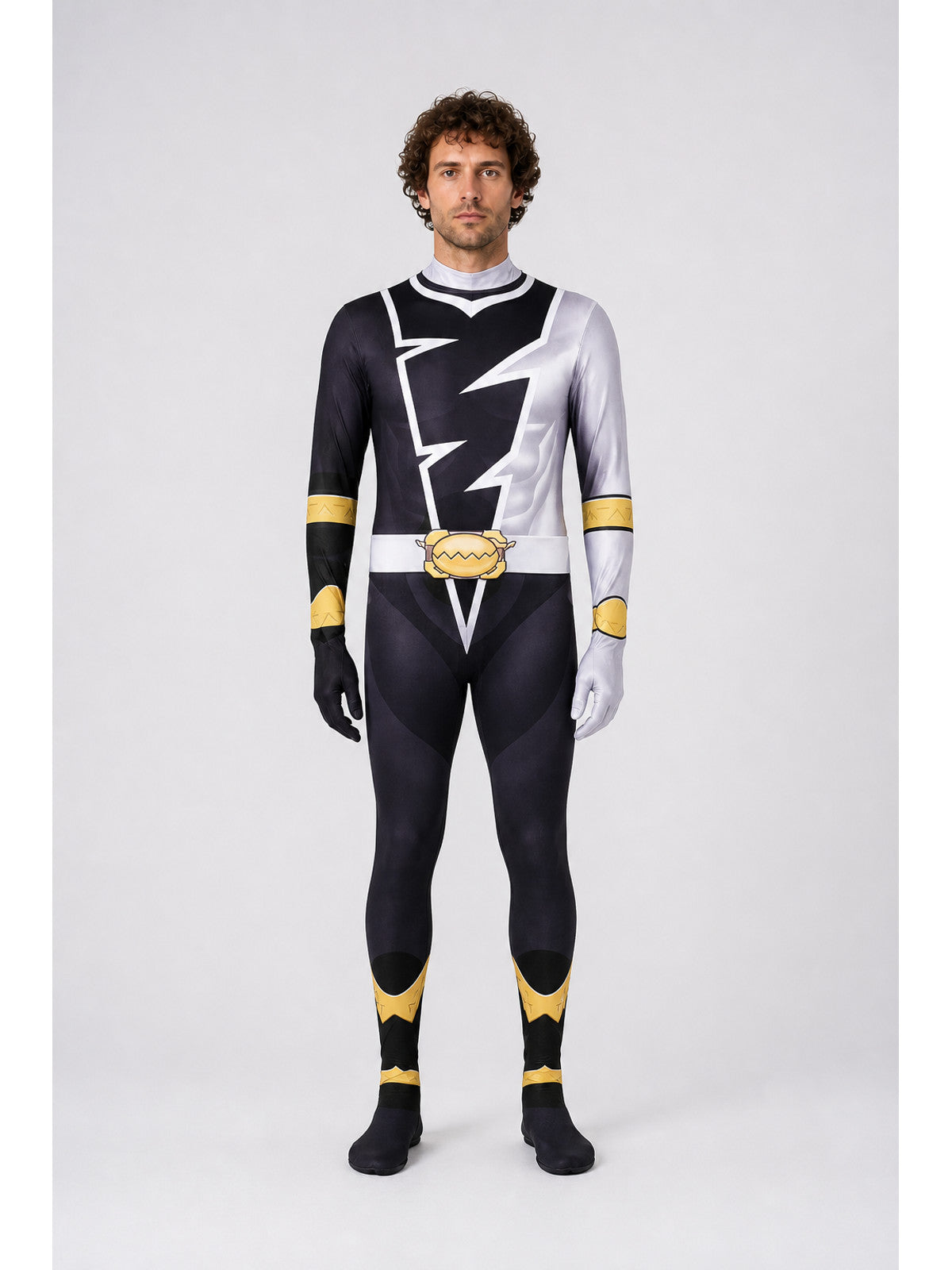 Carnival Costume Jumpsuit with a Geometric Pattern