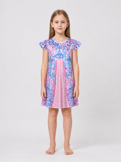 Stage Dress with Bright Dots in Taylor Swift Style on-model view