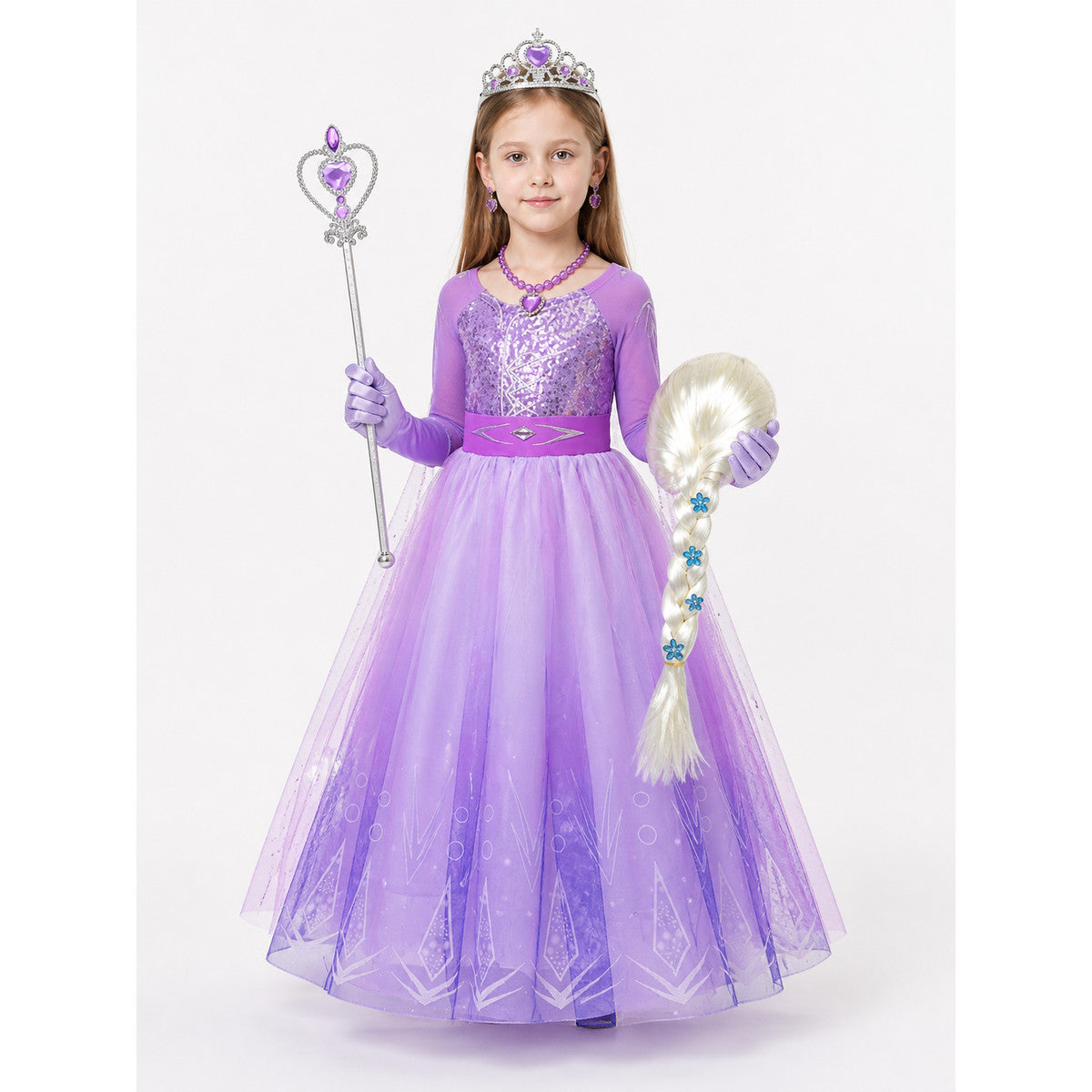 Snow Queen Carnival Costume for Halloween and Cosplay