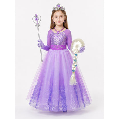 Snow Queen Carnival Costume for Halloween and Cosplay