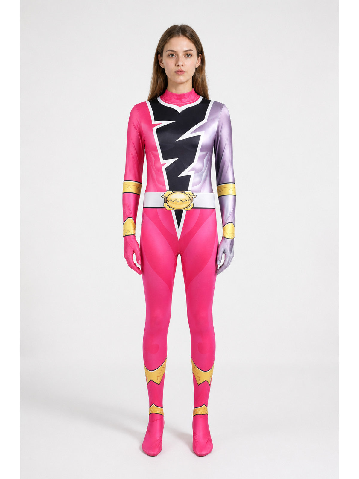Hooded Jumpsuit Costume with Lightning Print main product view