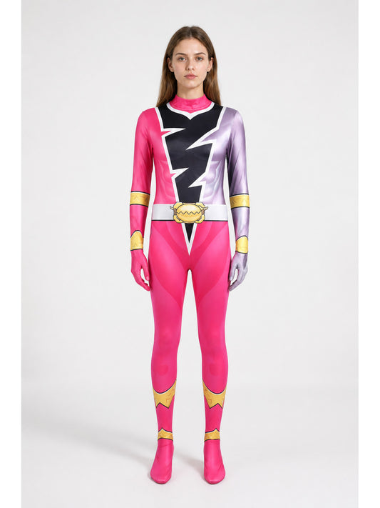 Hooded Jumpsuit Costume with Lightning Print main product view