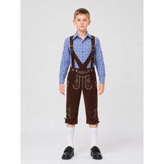 Traditional-style carnival costume with suspenders