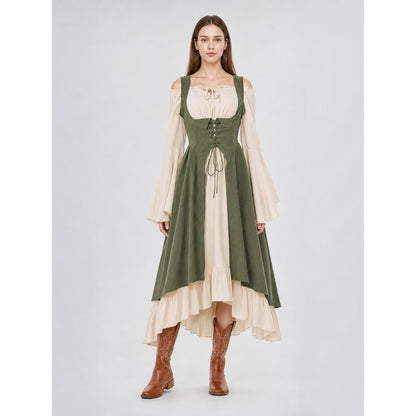 Medieval-Style Lace-Up Sundress