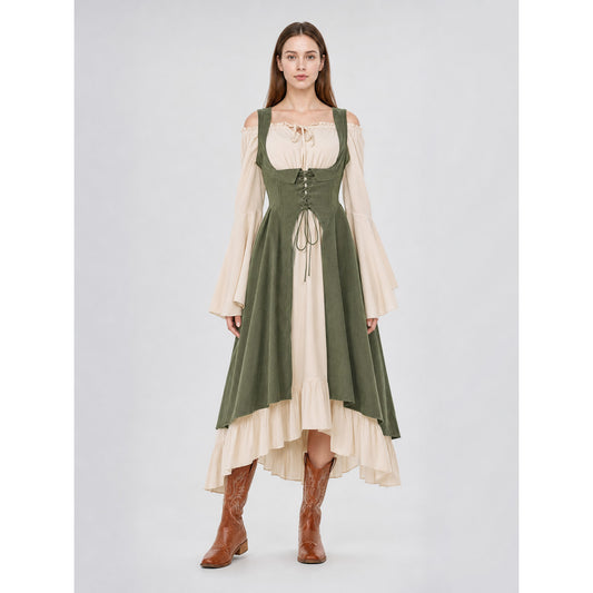 Medieval-Style Lace-Up Sundress