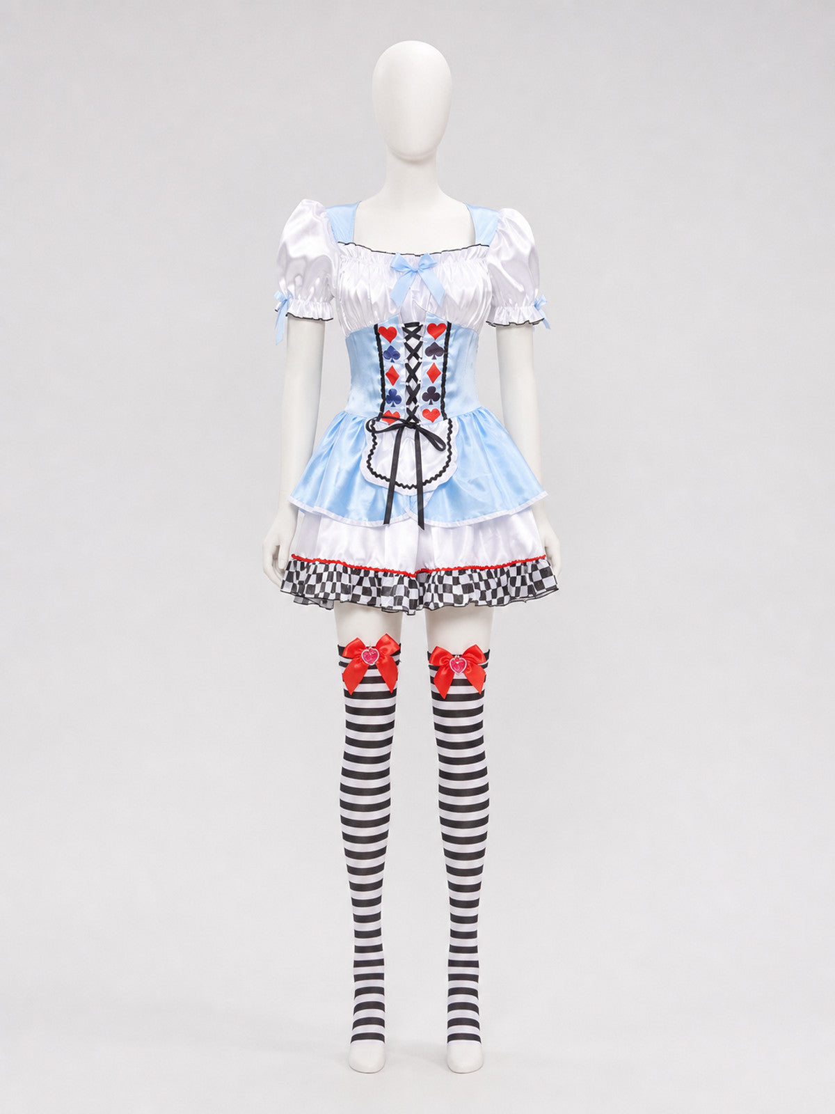 Alice's Party Dress with Bows and Lacing on-model view