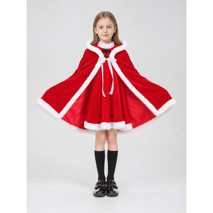 Festive Santa Costume: Dress and Cape