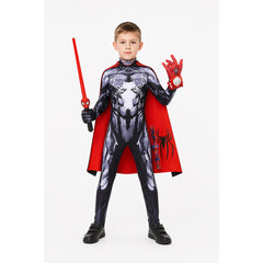 Children’s Venom Costume, Black with White Spider