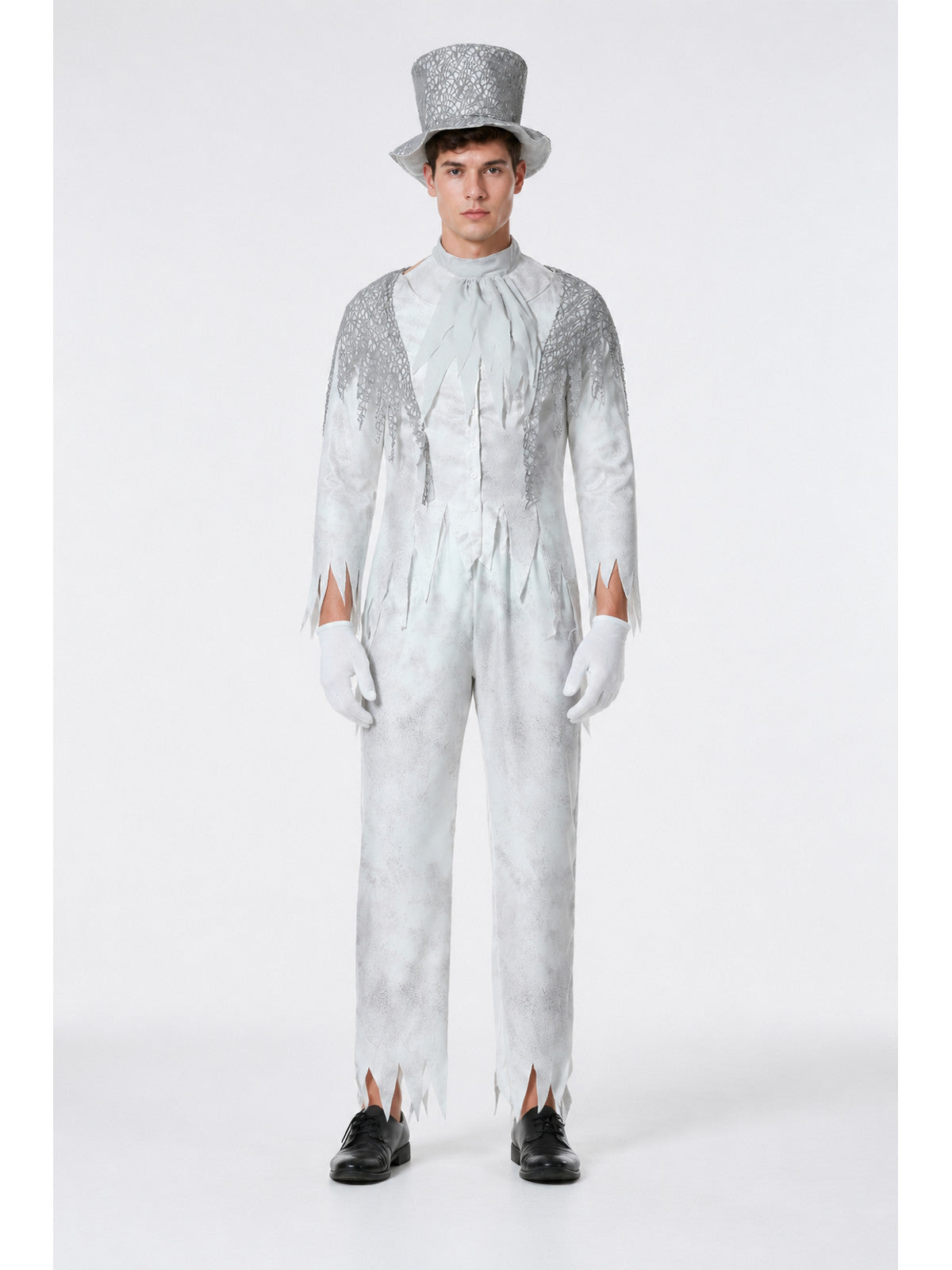 Carnival Jumpsuit with Ragged Edges and Collar main product view