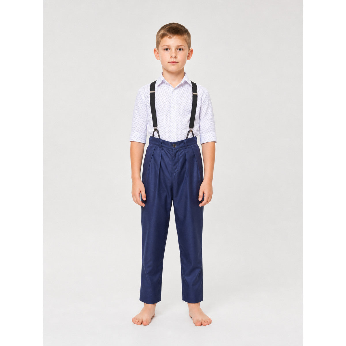 Cosplay Costume: Shirt, Pants, and Vest on-model view