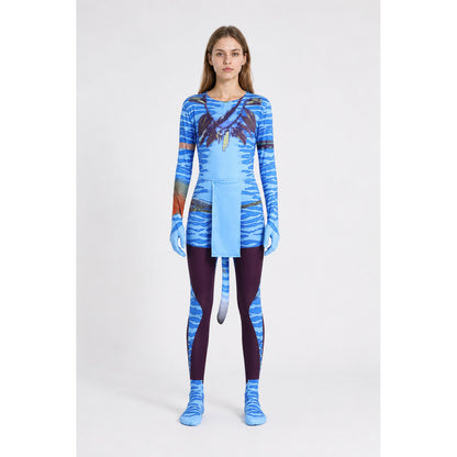 Avatar Cosplay Jumpsuit Costume with Tail