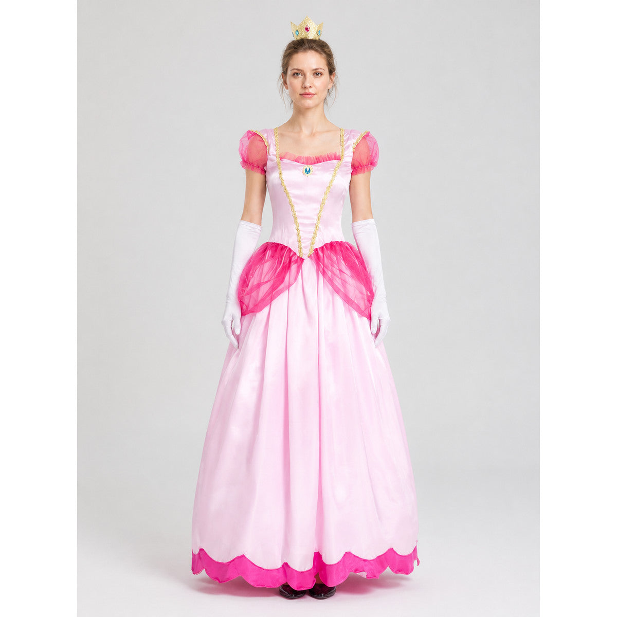 Pink Princess Dress for Halloween, S-XXL on-model view