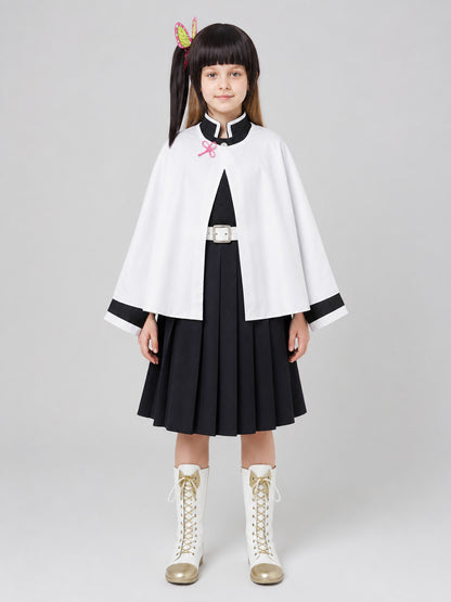 Demon Slayer Cosplay Costume with Wig on-model view