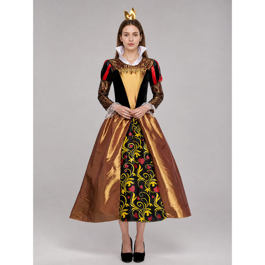 Red Queen cosplay dress in a fantasy style