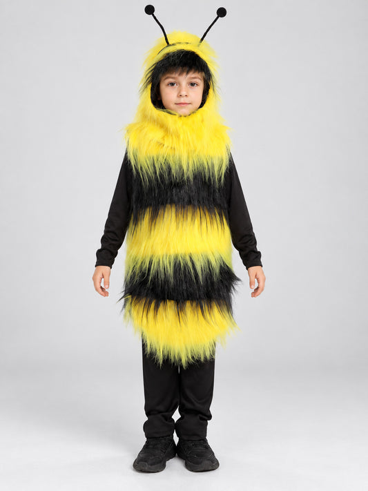 Yellow and Black Bee Carnival Costume with Antennae