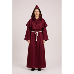 Hooded Robe with Cross Costume