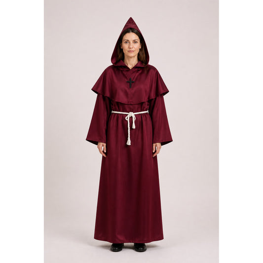Hooded Robe with Cross Costume main product view