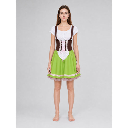 Folk-style dress for stage performances and events