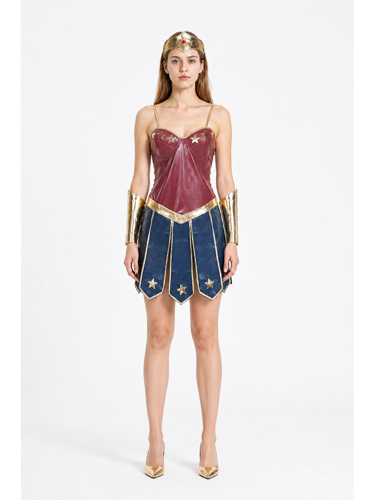 Wonder Woman Costume with Crown for Halloween main product view