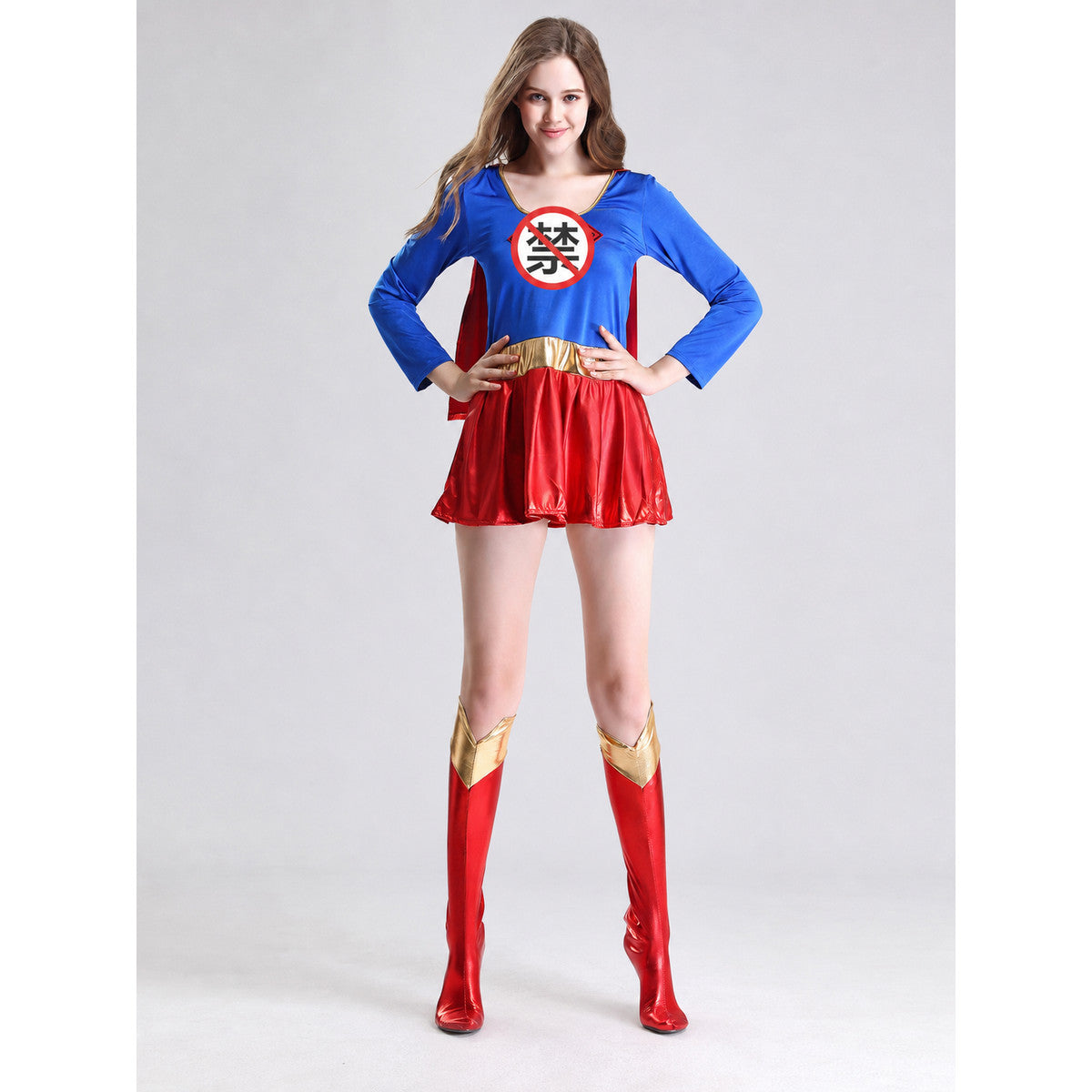 Superhero Costume with Cape for Stage Performances, Parties, and Cosplay