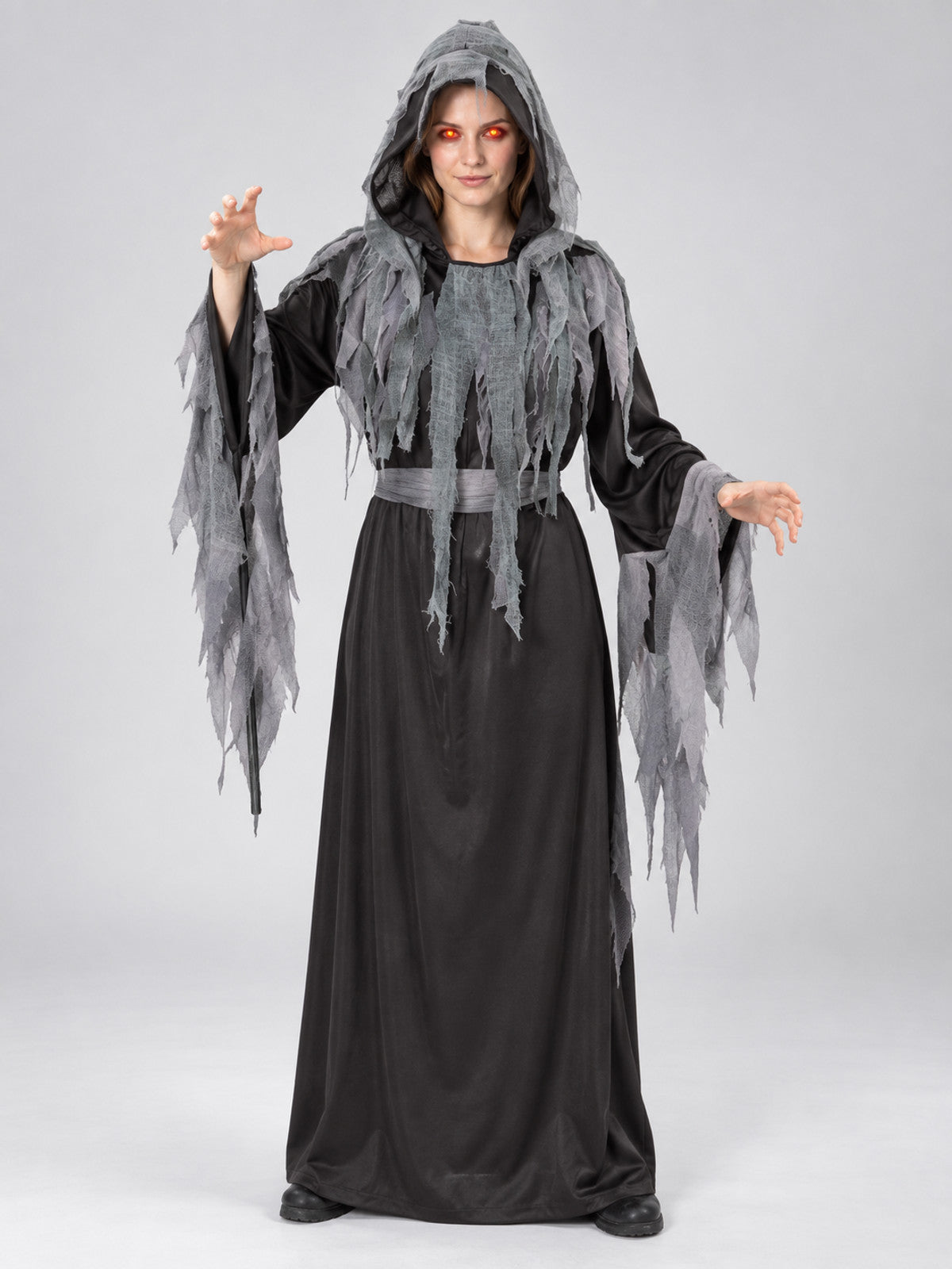 Vampire Costume with Hood, Cape, and Belt