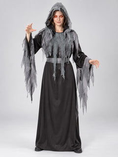 Vampire Costume with Hood, Cape, and Belt