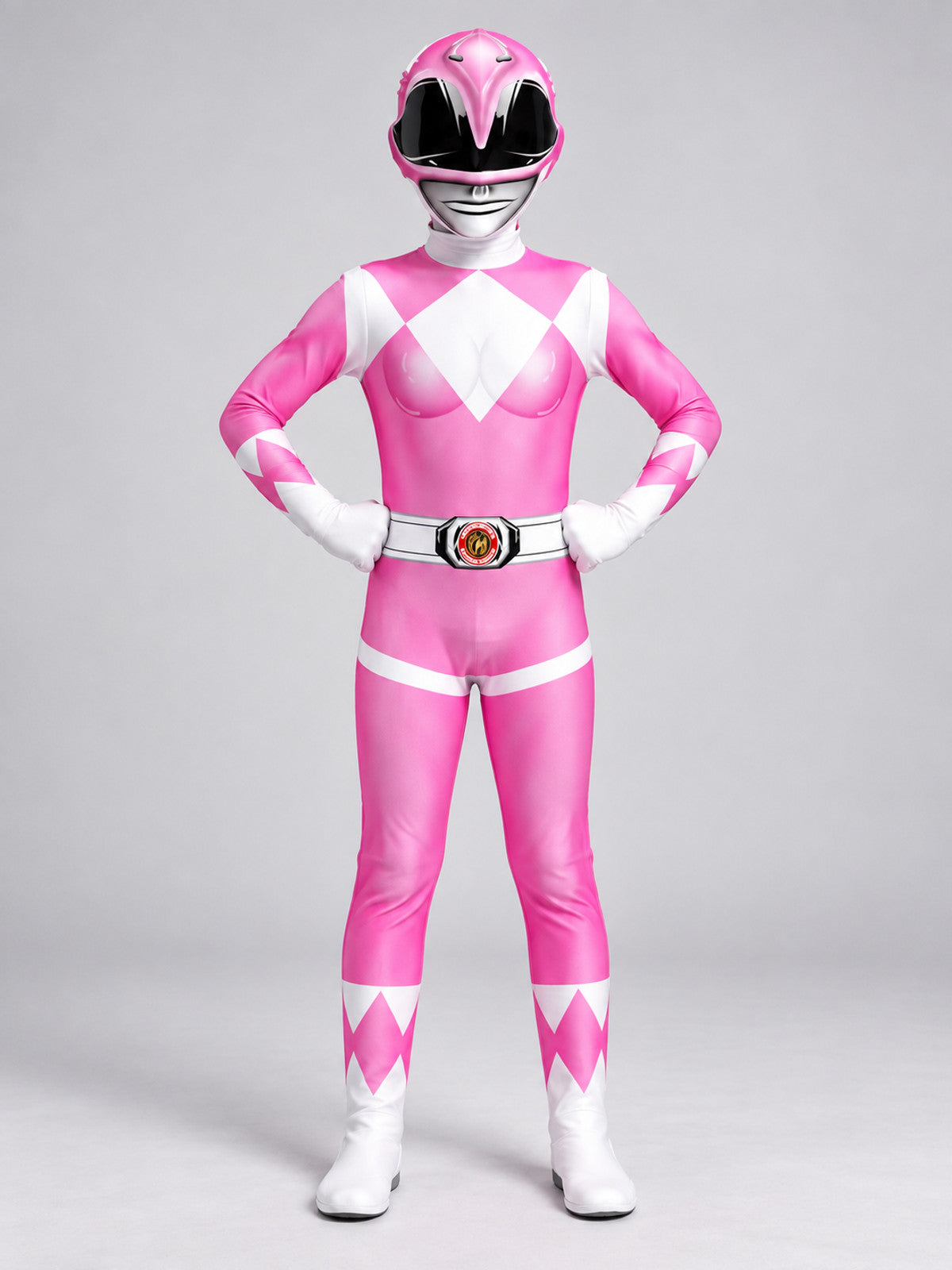 Kids' Pink Carnival Cosplay Costume with Helmet