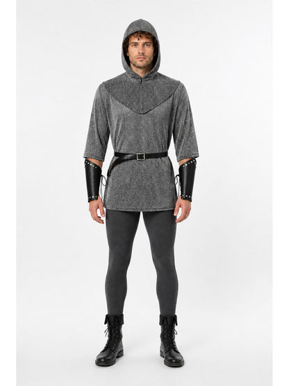 Knight Costume with Hood, Arm Guards, and Belt main product view
