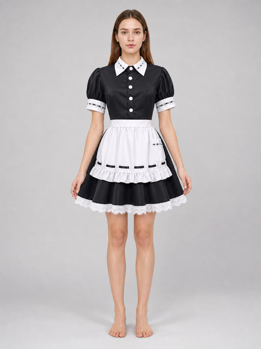 Doctor Emily Dyer Cosplay Maid Costume front view