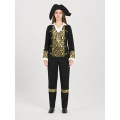 Pirate Carnival Costume with Hat and Pants