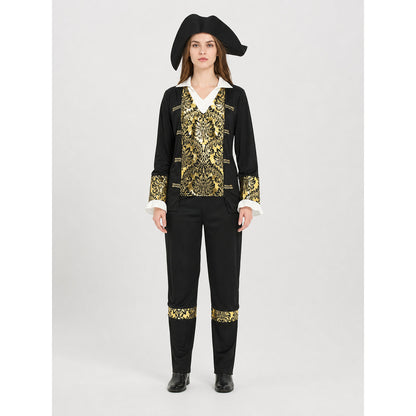 Pirate Carnival Costume with Hat and Pants