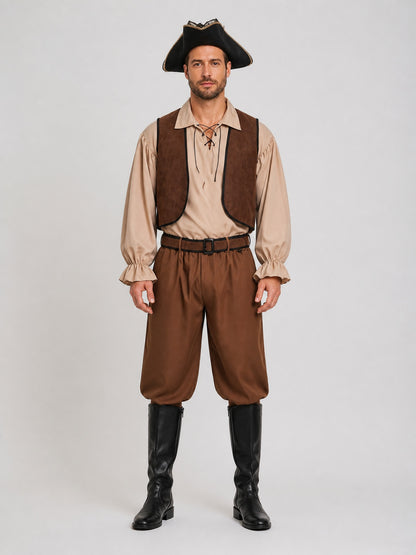Matching Pirate Costumes for Couples for Halloween Cosplay on-model view