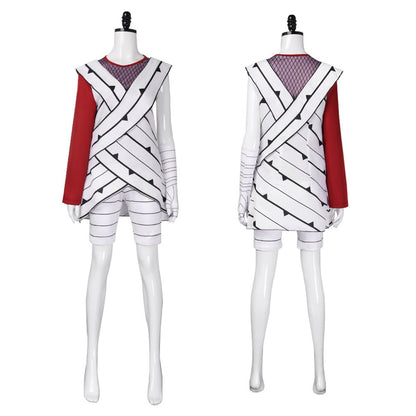 Yuhi Kurenai cosplay costume front and back on mannequin