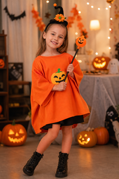 Children's Halloween Pumpkin Costume Set