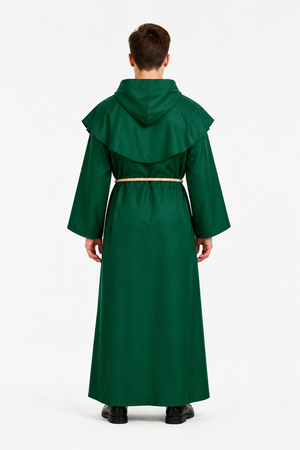 Monk Robe with Hood and Cross for Halloween back view