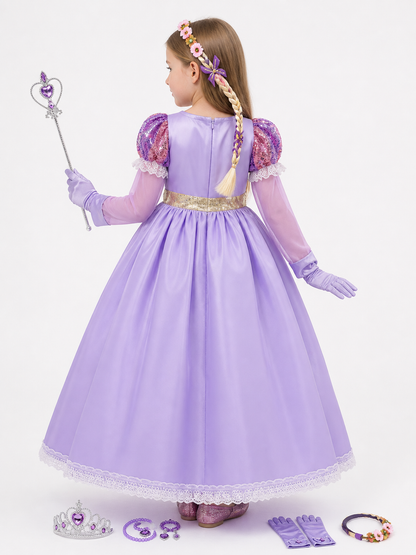 Princess Costume for Halloween and Cosplay back view