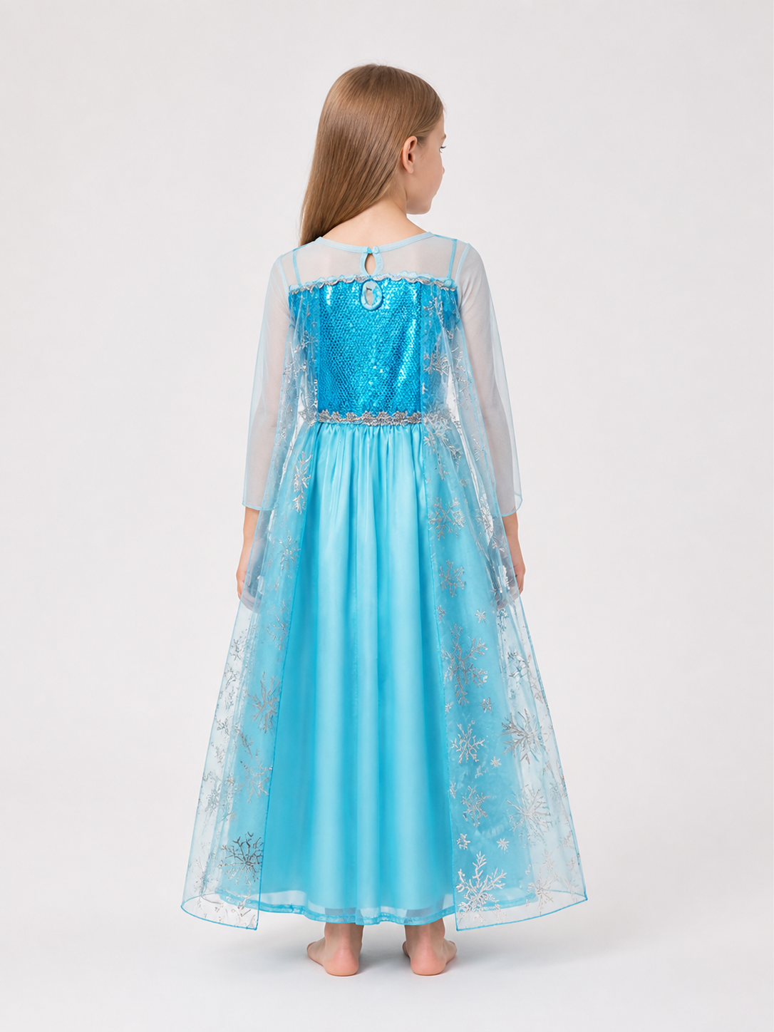 Snow Queen Halloween Costume back view