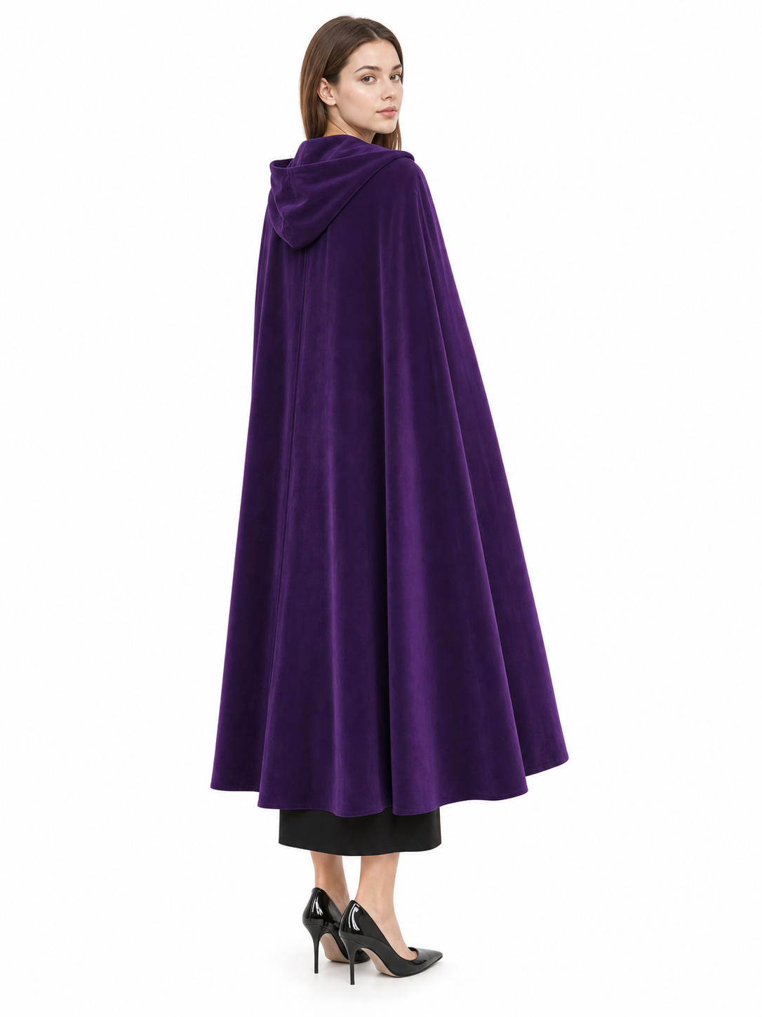 Purple Costume Cloak with Hood