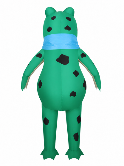 Adult Inflatable Frog Costume with Fan back view