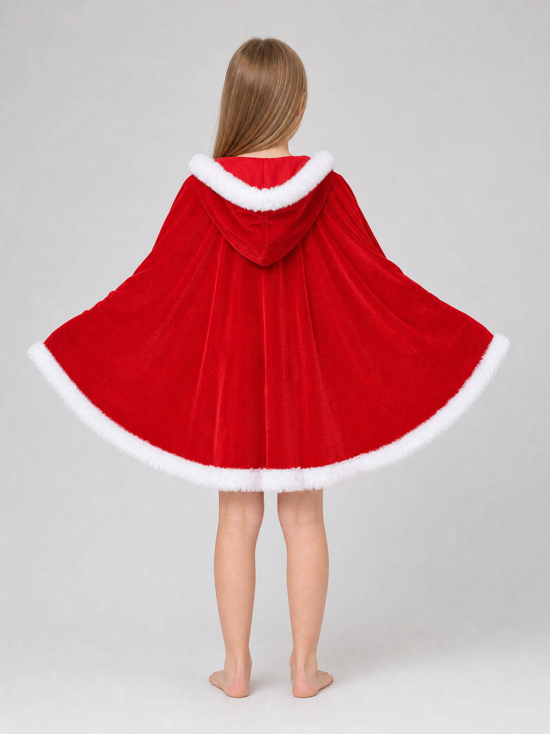 Festive Santa Costume: Dress and Cape