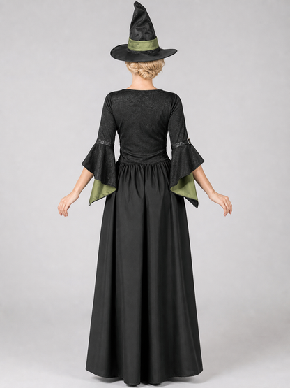 Carnival Costume with Dress and Pointed Hat