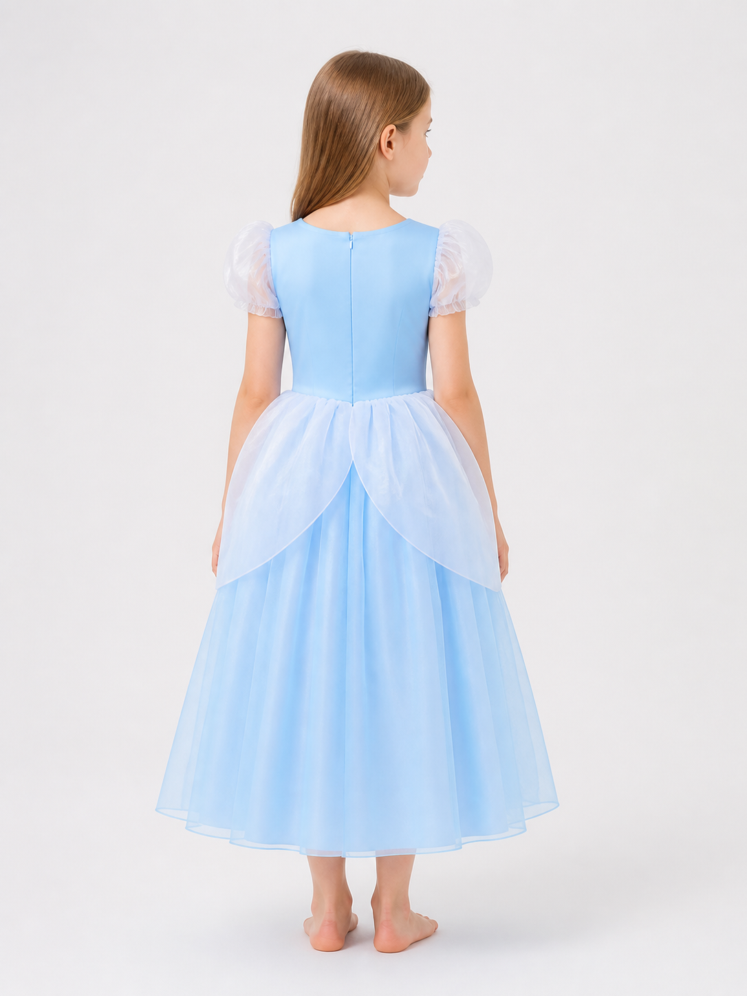 Blue Princess Costume for Halloween back view