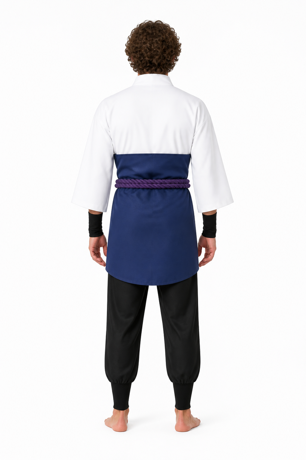 Sasuke Uchiha Halloween Cosplay Costume back view